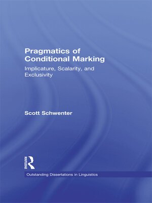 cover image of Pragmatics of Conditional Marking